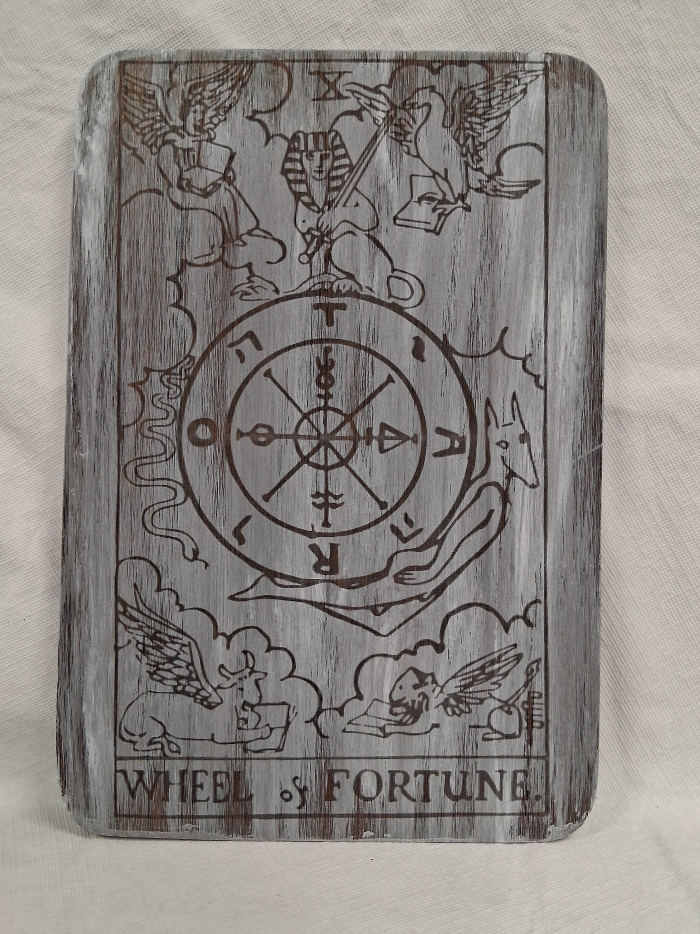 "Wheel of Fortune" Vision Board Wood Etched Handcrafted Locally by Cassie