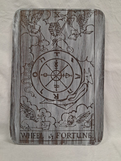 "Wheel of Fortune" Vision Board Wood Etched Handcrafted Locally by Cassie