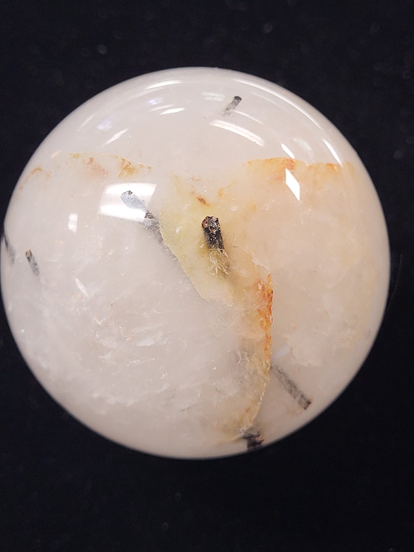 Tourmalinated  Quartz Sphere 2"