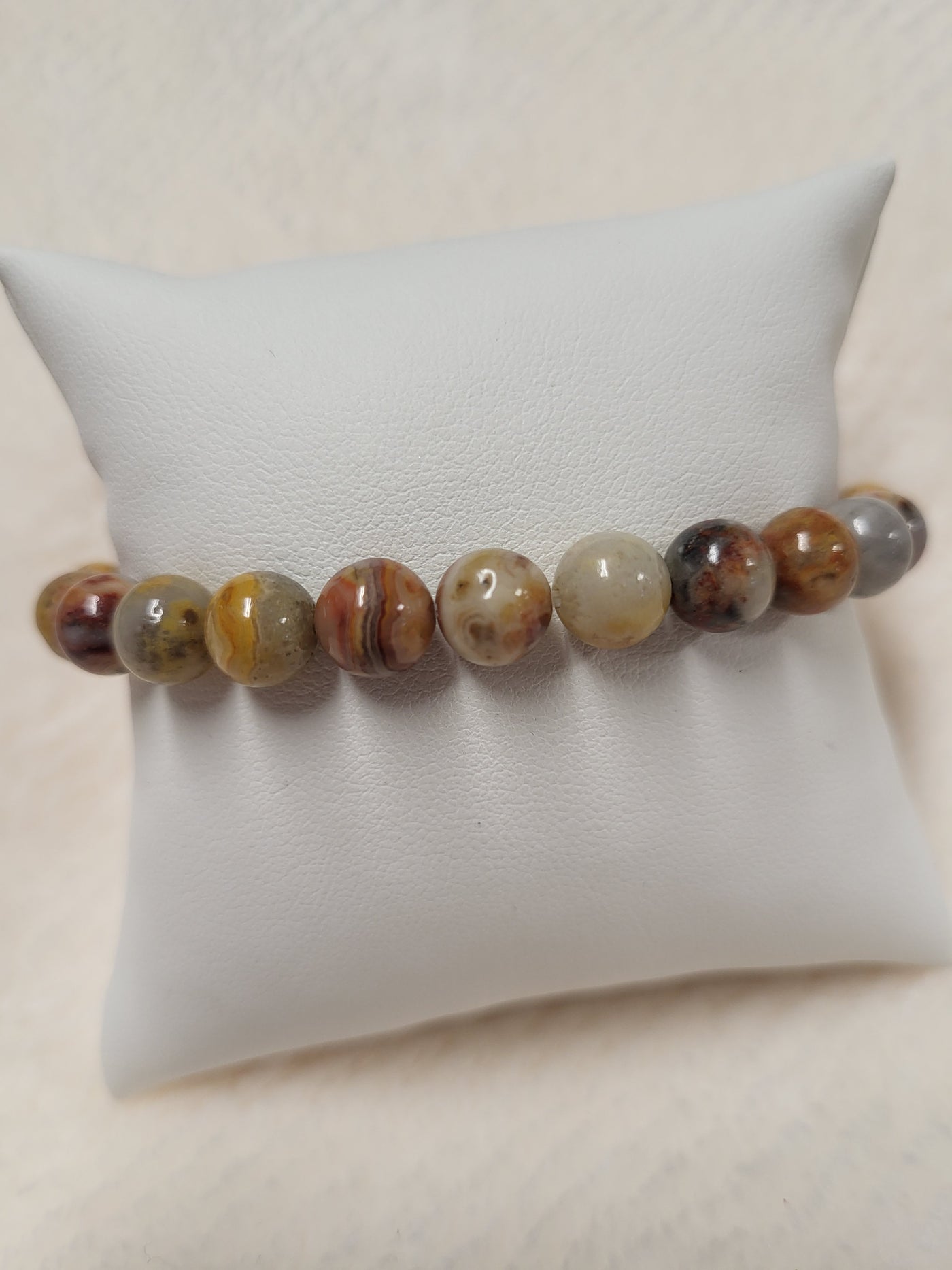 Crazy Lace Agate Bracelet 8mm -Laughter