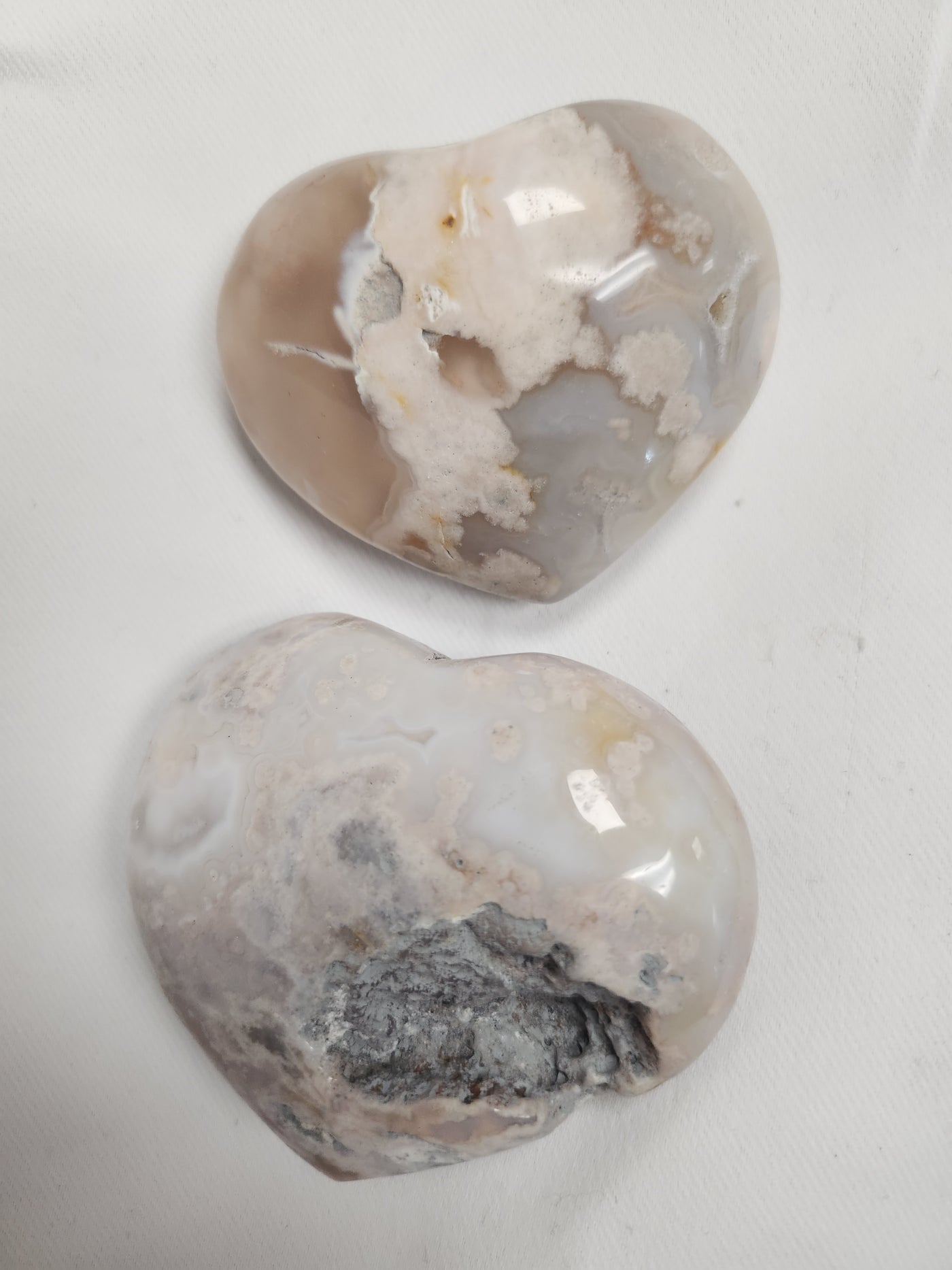 Flower Agate Heart (approx 2.5")