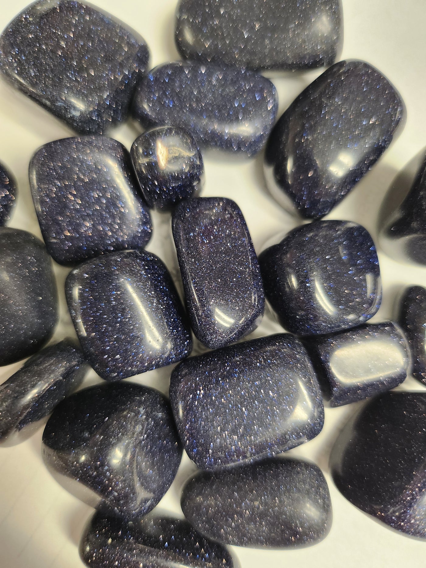 Blue Goldstone - Tumbled