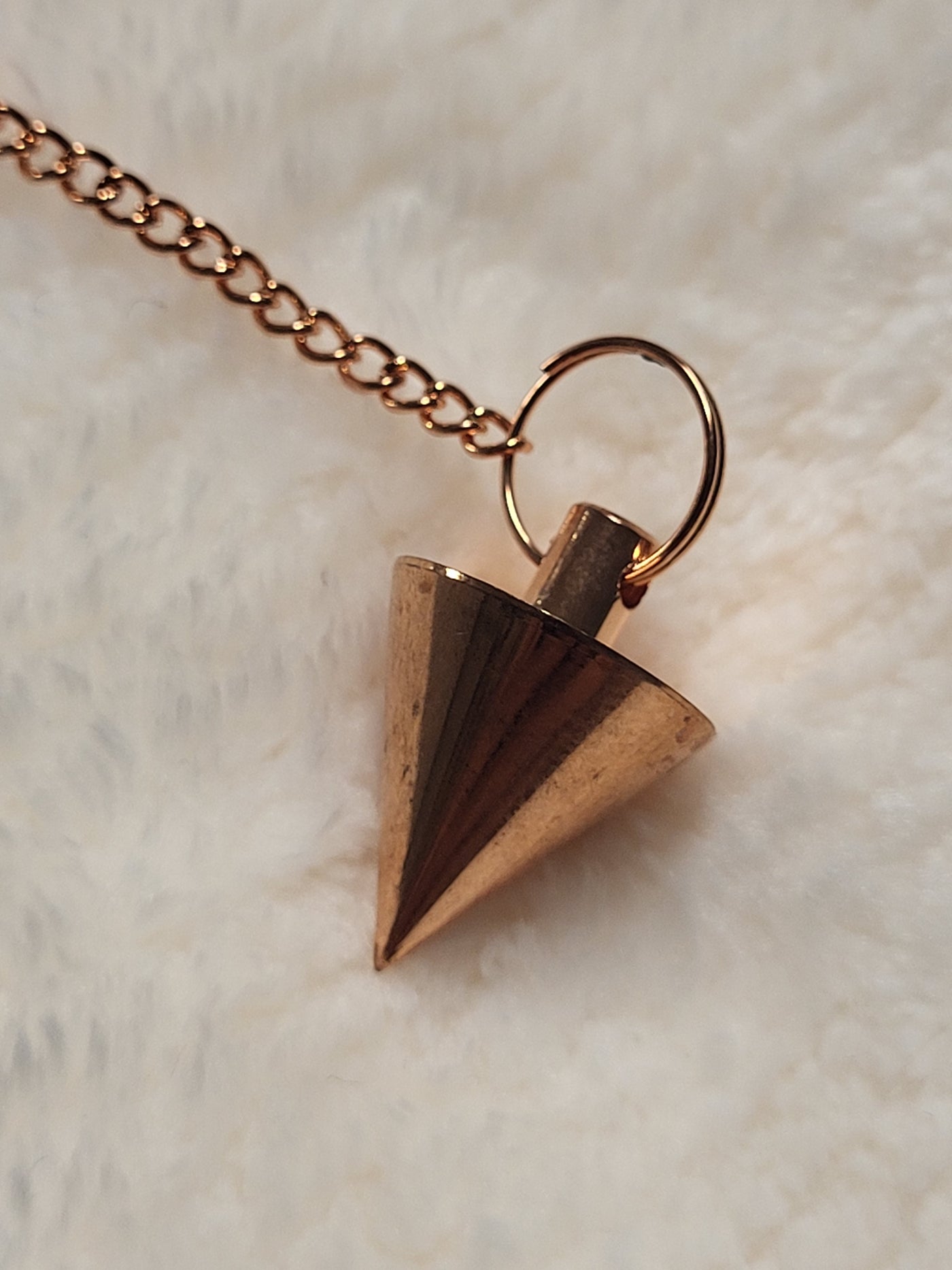 1" Rose Metal Point Pendulum