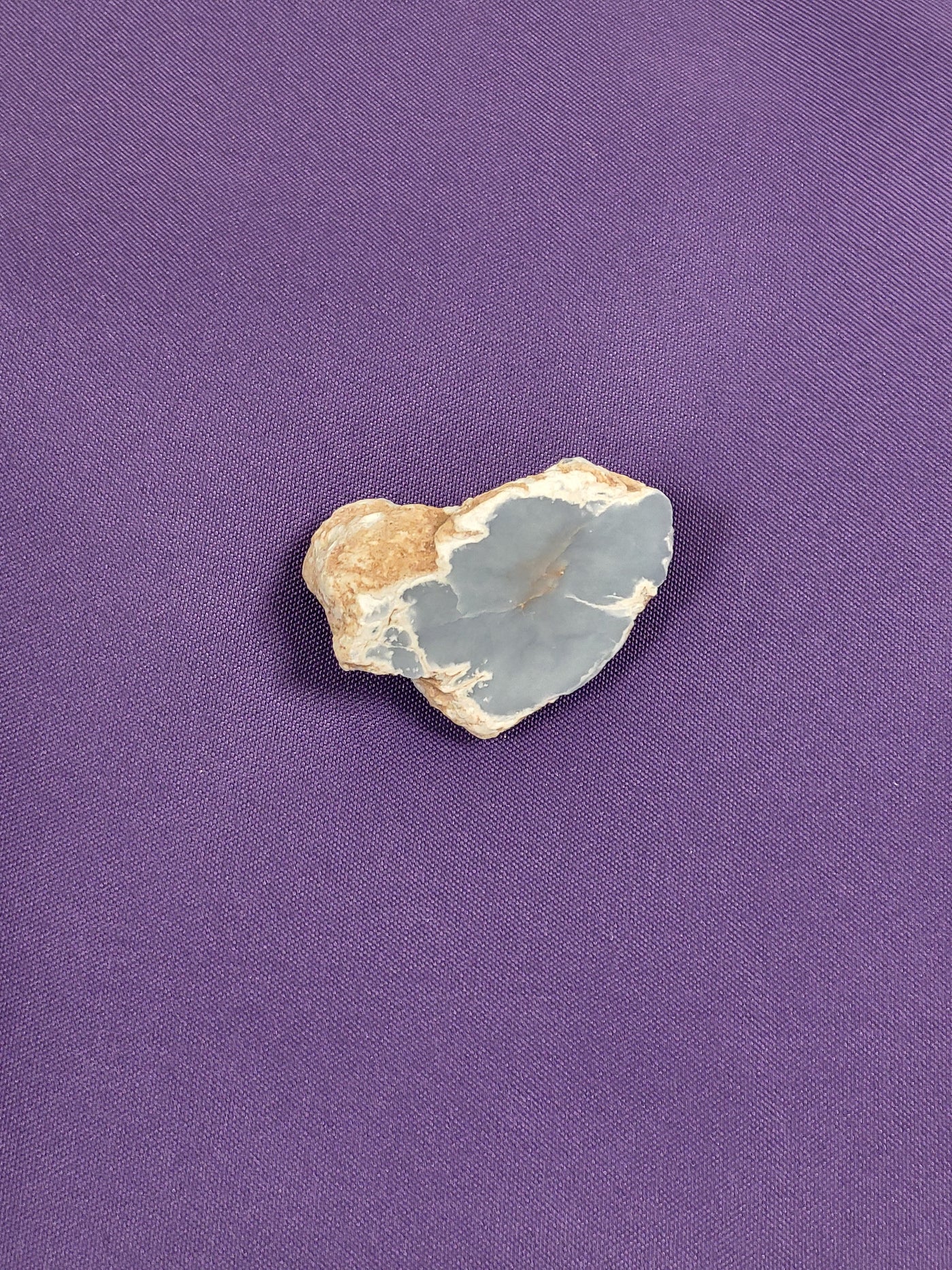 Blue Chalcedony Natural Geode Slice Polished Side