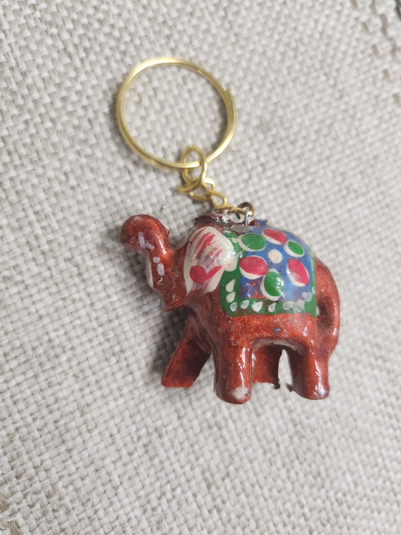 Elephant Colorful FOB//Keychain