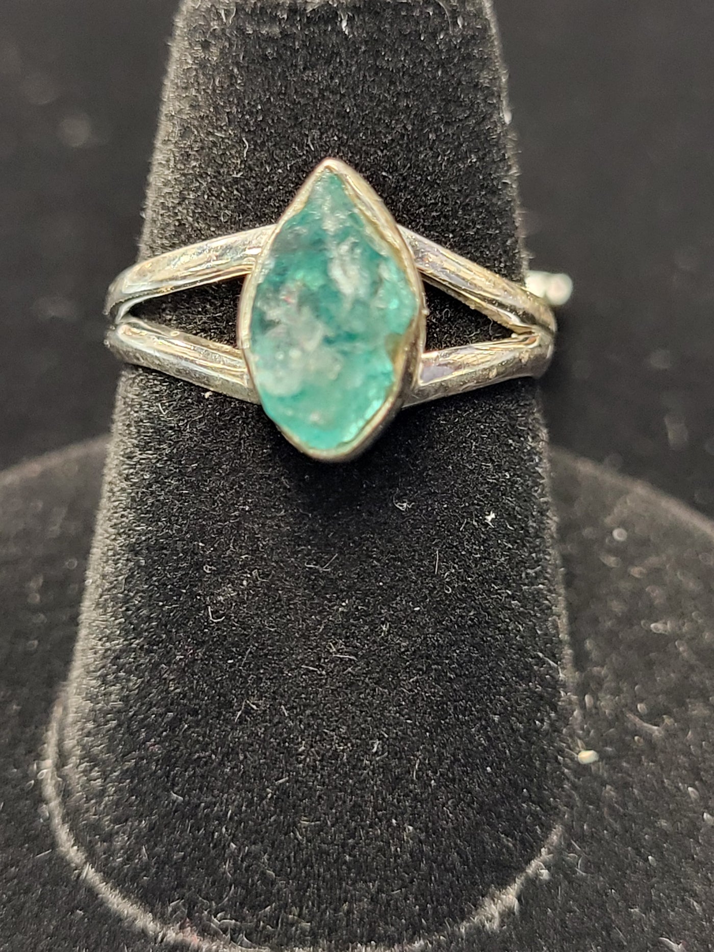 6 Apatite Freeform Ring 925 Sterling Silver Size 6