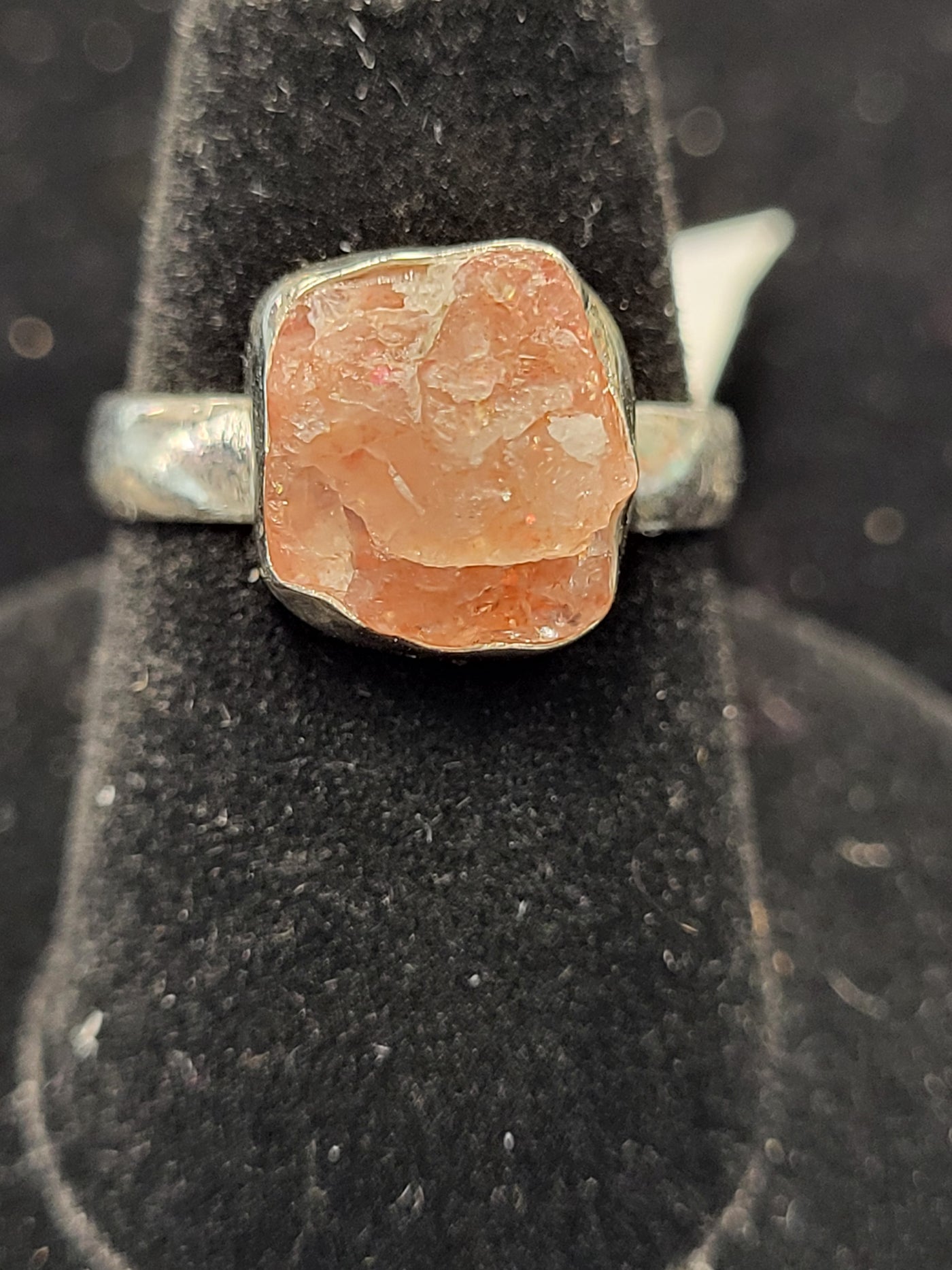 Sunstone Freeform Ring 925 Sterling Silver Size 6