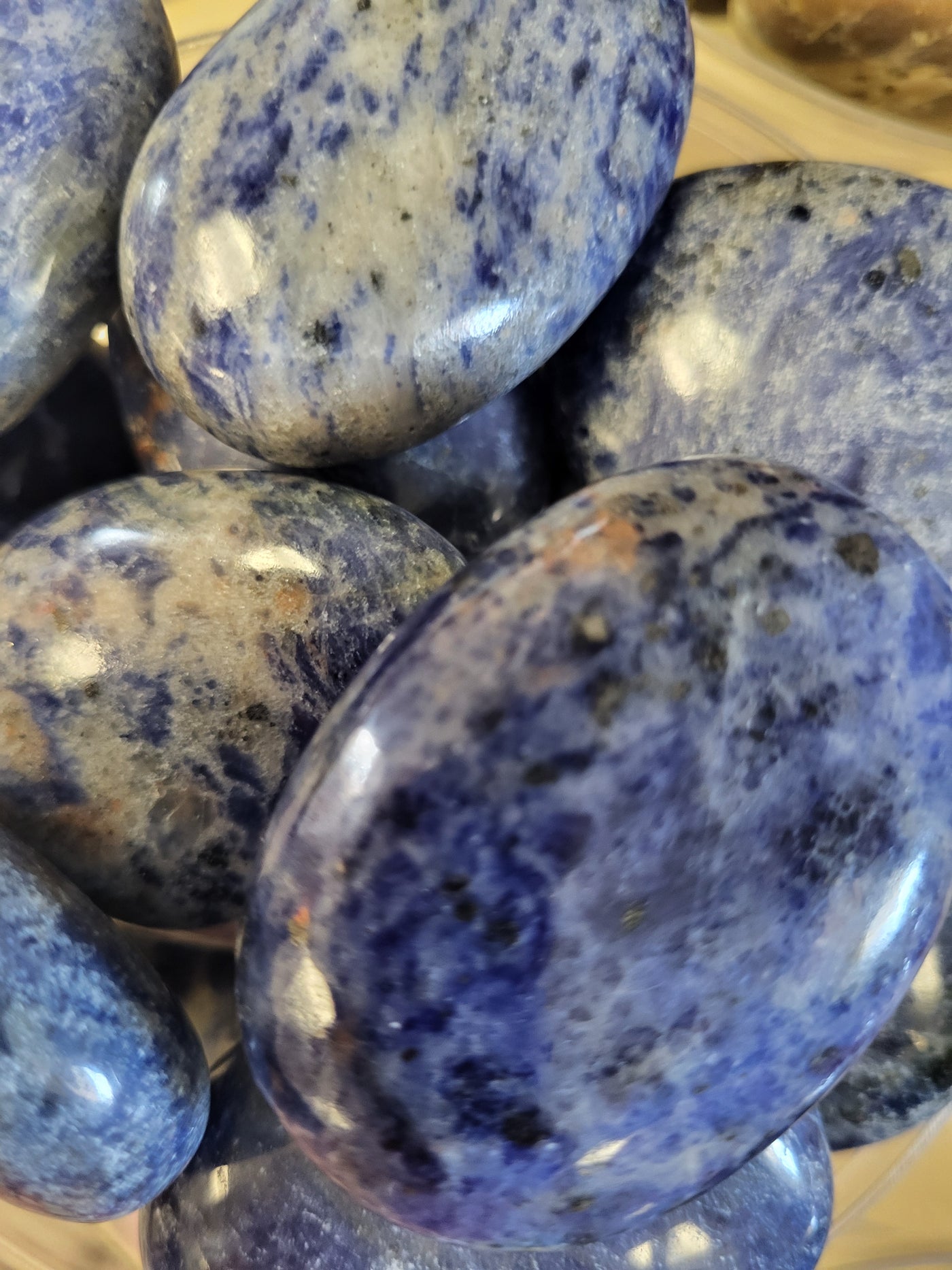 Sodalite Palm Stone