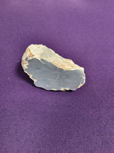 Blue Chalcedony Natural Geode Slice Polished Side