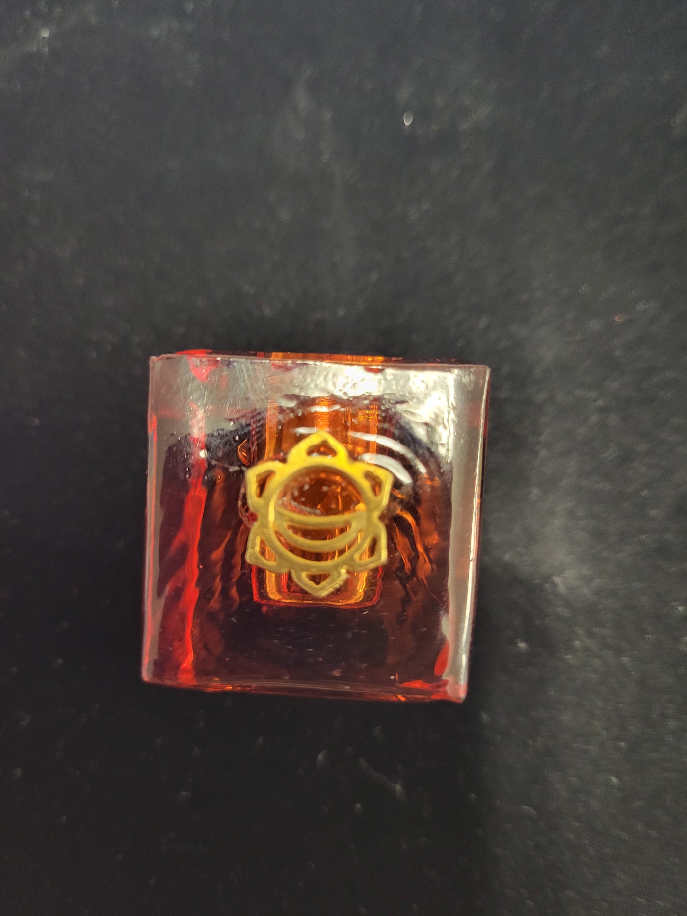 Sacral Chakra Mini Candle Holder -Glass