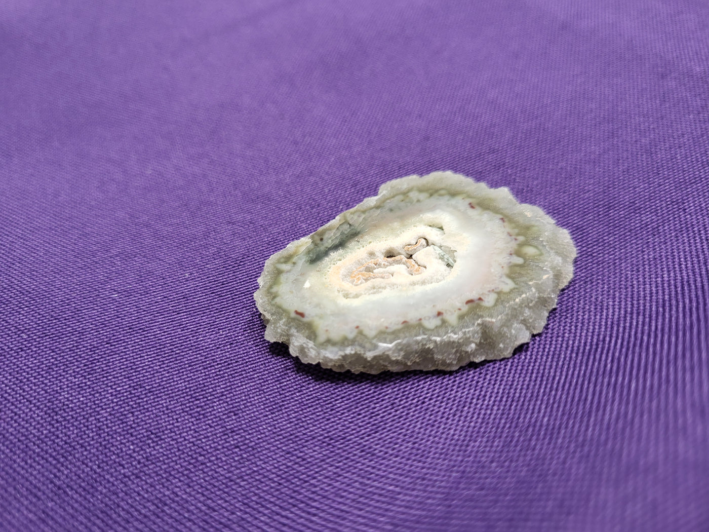 Druzy Geode Slice Natural Raw Edge Polished Sides