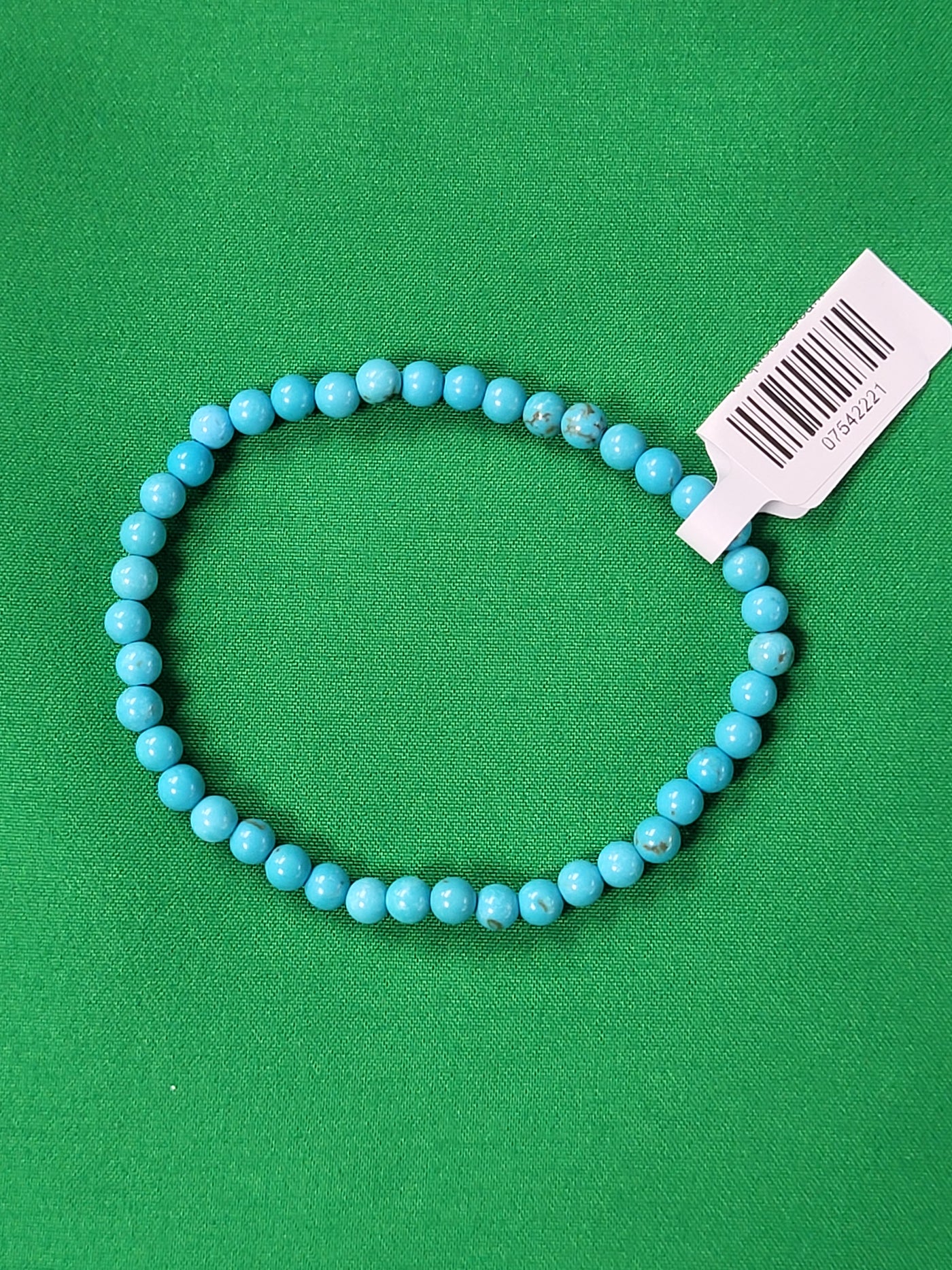 Turquoise Bead Bracelet 4mm