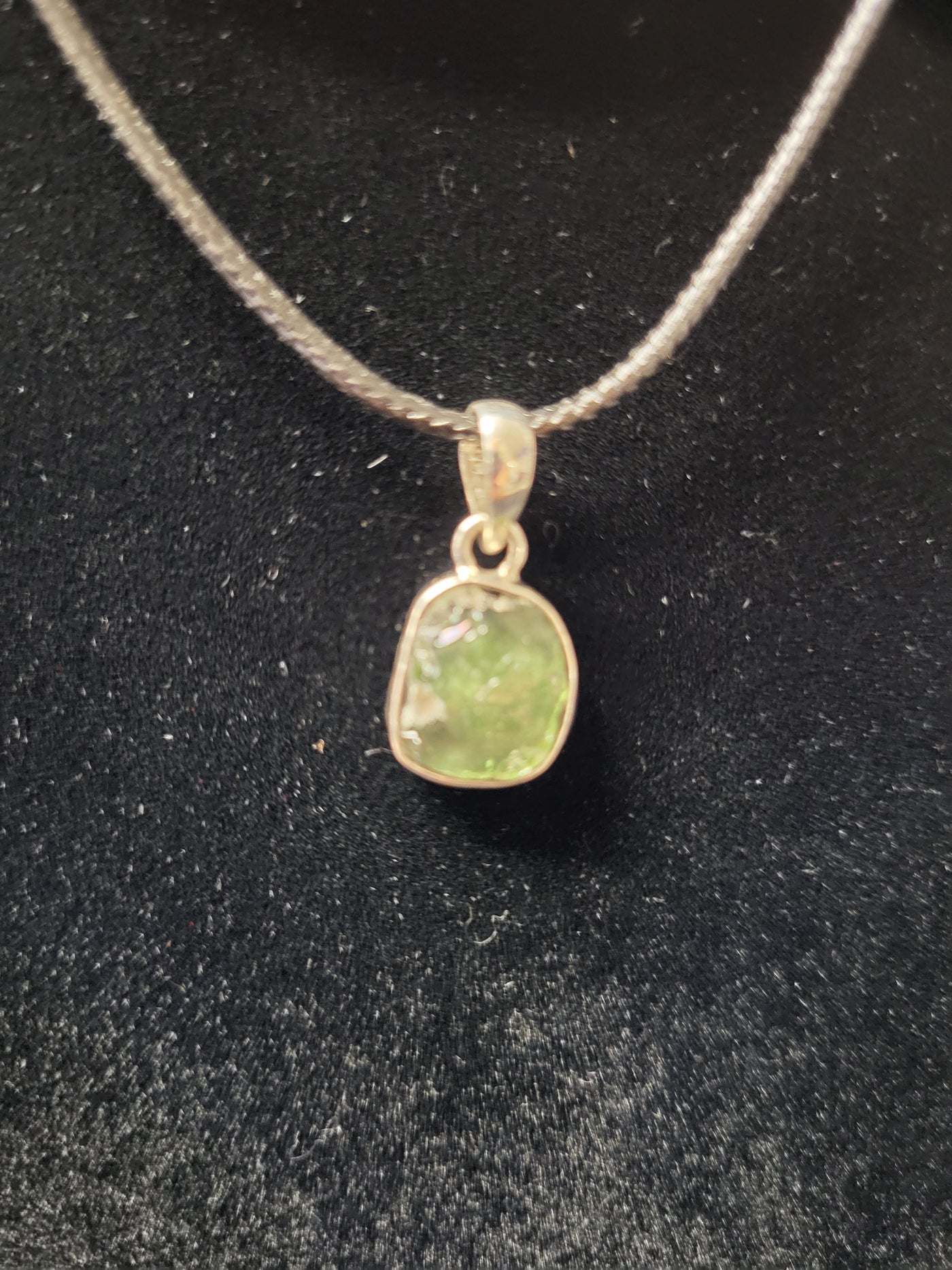 Moldavite Sterling Silver Pendant 1.82g