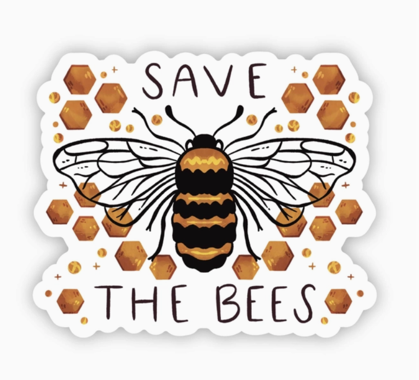 Save The Bees Nature Sticker