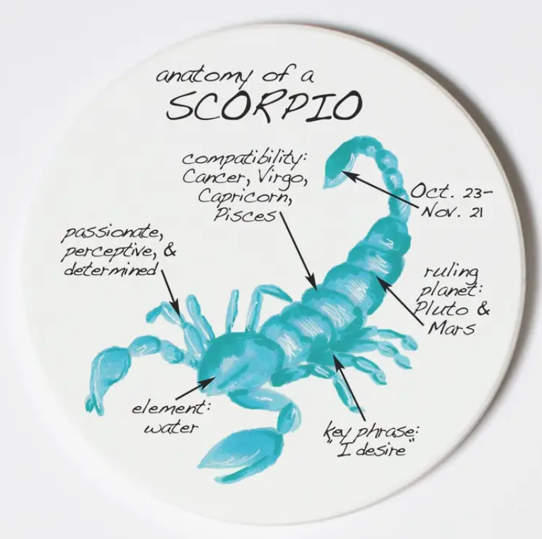 Scorpio Coaster Zodiac Anatomy Characteristics