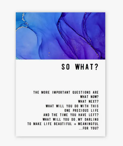 So What? Greeting Card