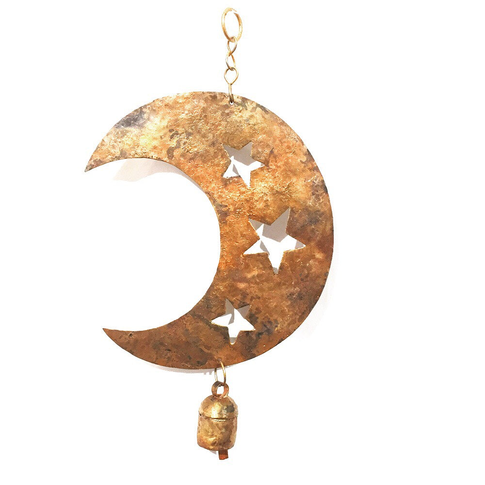 Moon Chime with Stars Cut Out