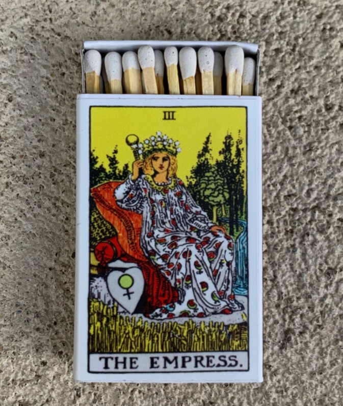 The Empress Tarot Matchbox 2.25"L