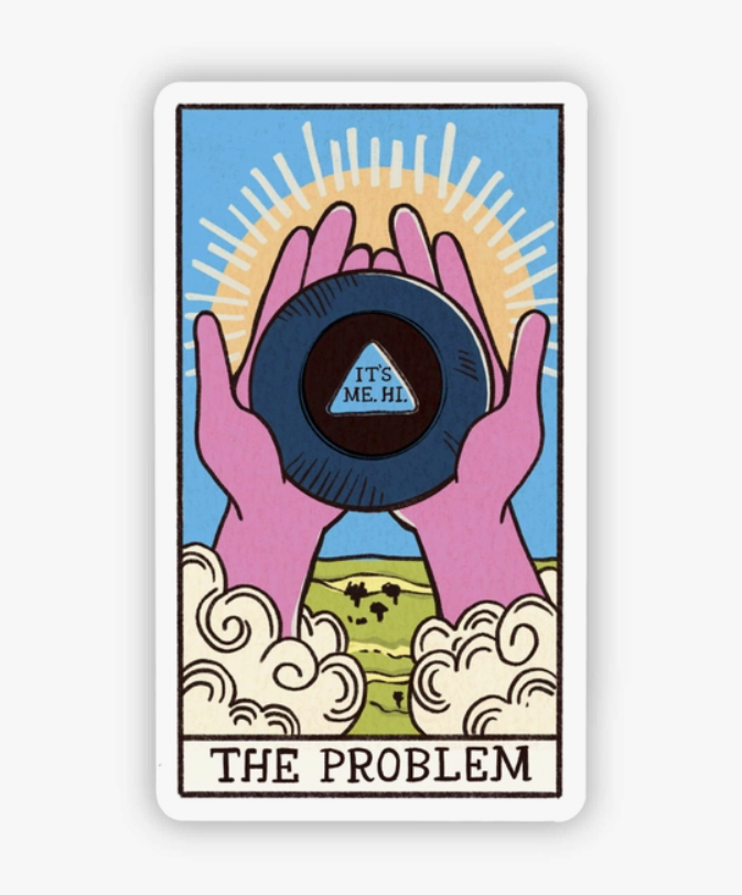 "The Problem" Tarot Sticker