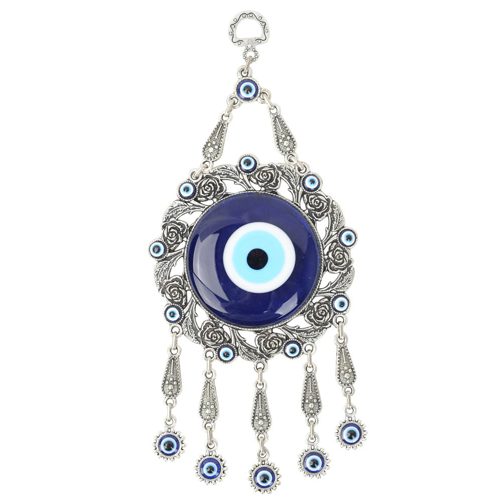 Evil Eye with Roses Hanging Art