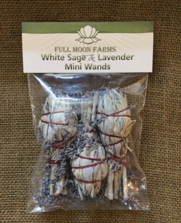 White Sage & Lavender Mini Wands - Pack Of 3