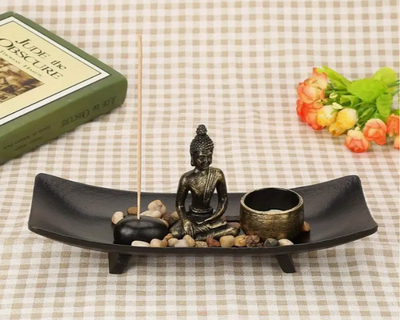 Zen Garden Candle & Incense Holder