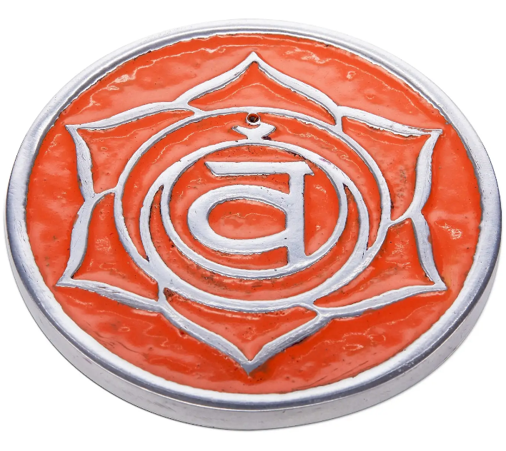 Sacral Chakra Incense Holder Metal