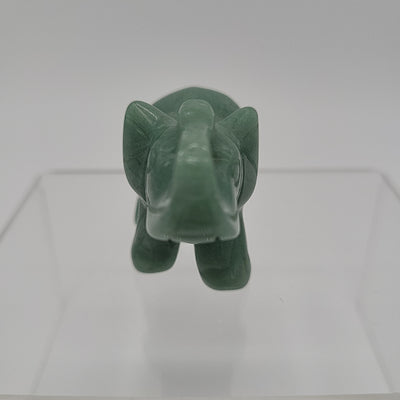 Aventurine Carved Elephant 2"L