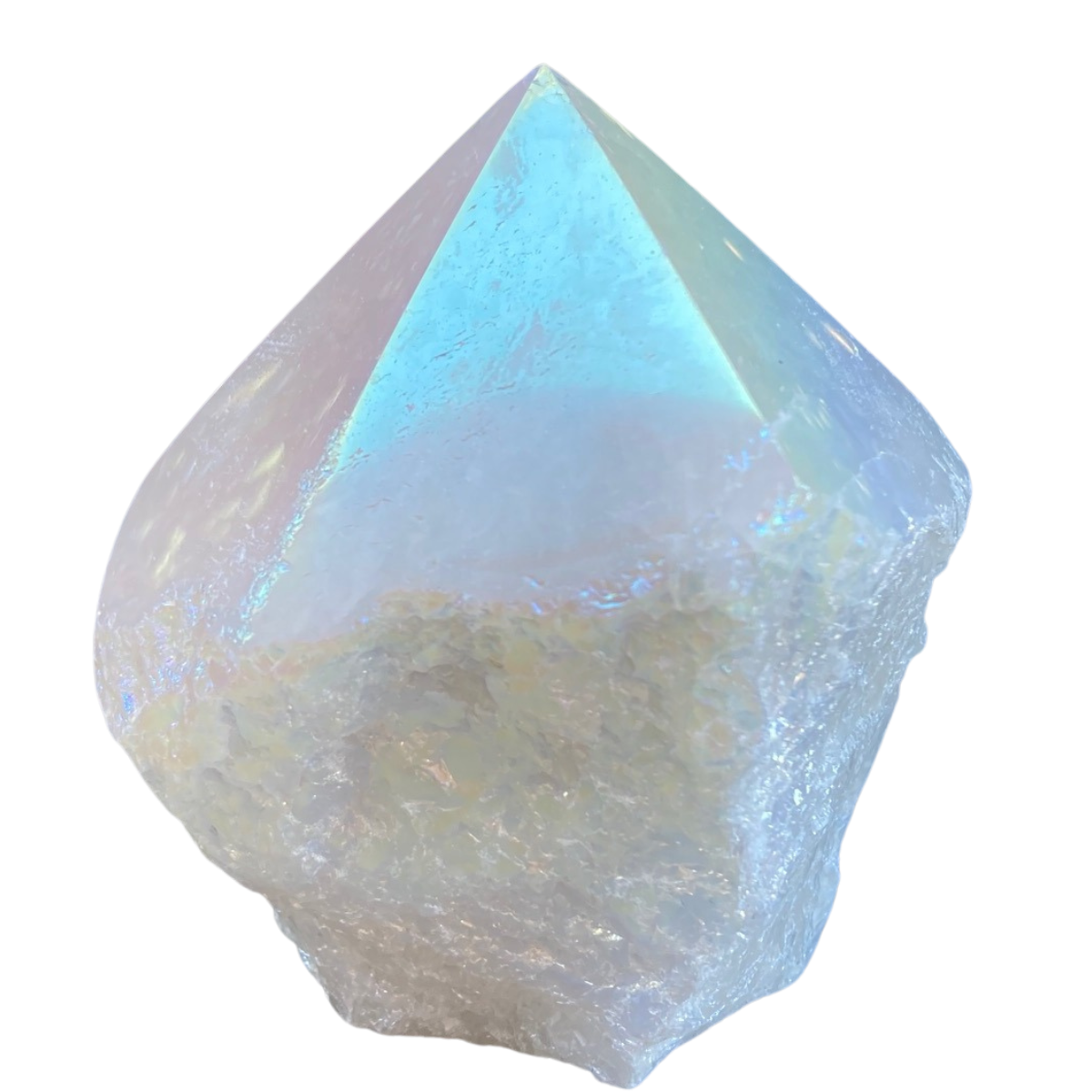 Angel Aura Point Quartz 2.75"H x 2.5"W