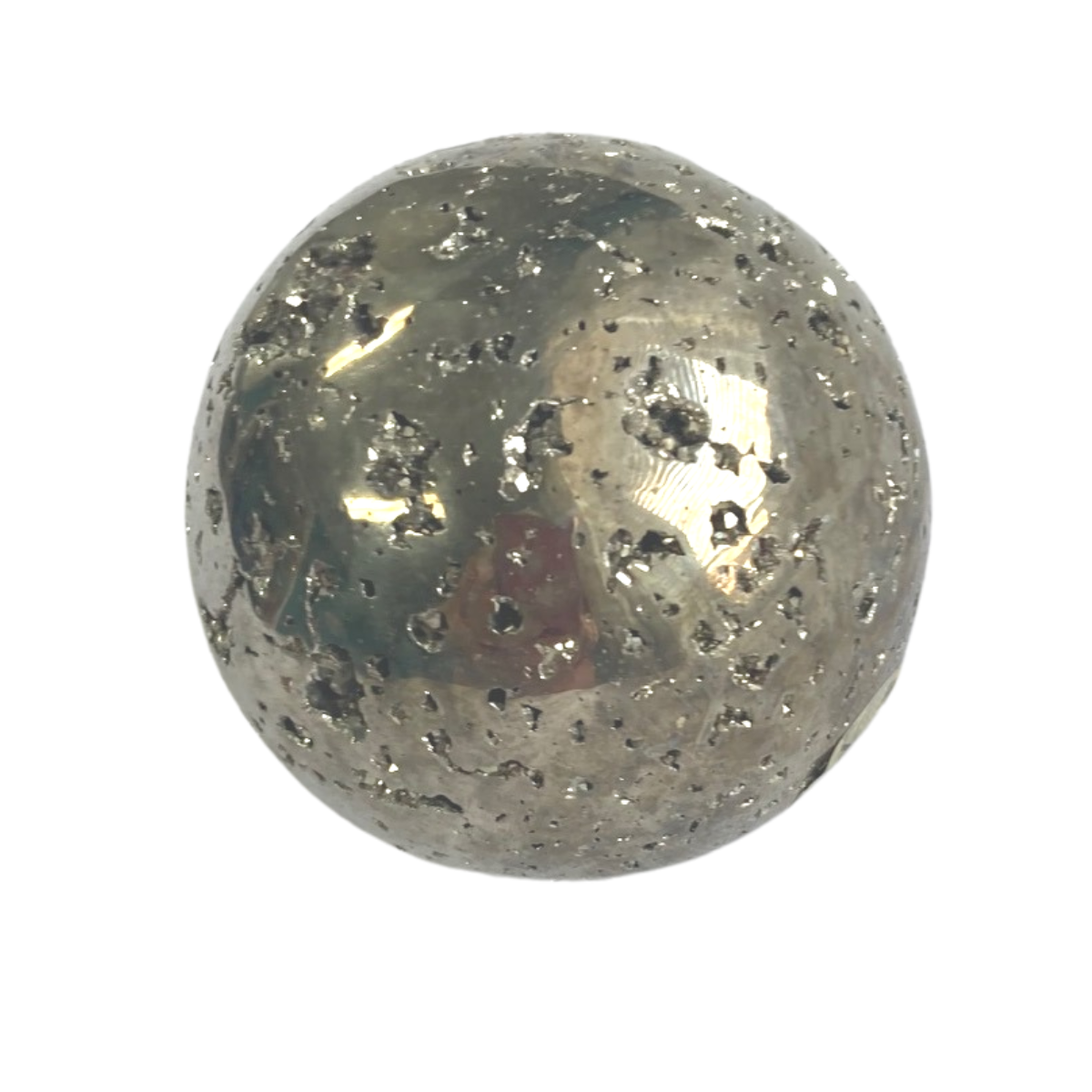 2" Natural Pyrite Sphere Polished