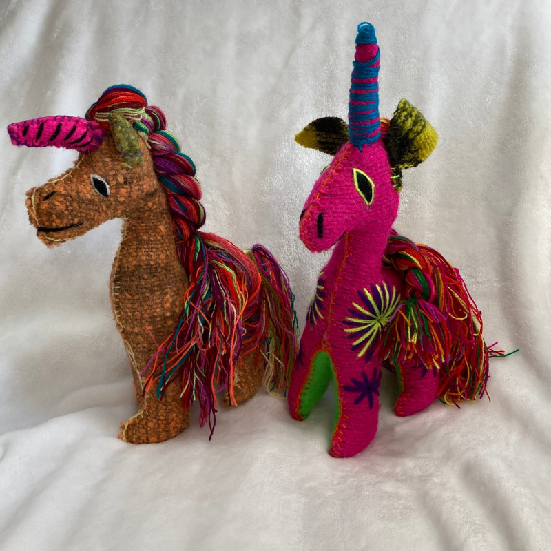 Handcrafted Stuffed Animal Toy - Unicorn