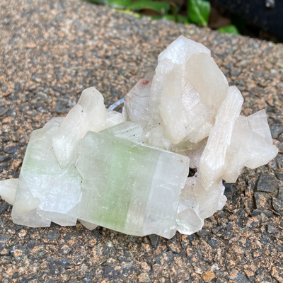 Stilbite & Green Apophyllite Raw