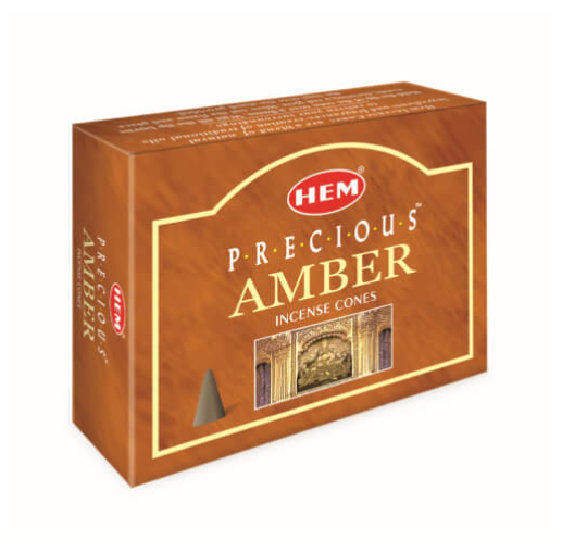 Amber Incense Cones HEM