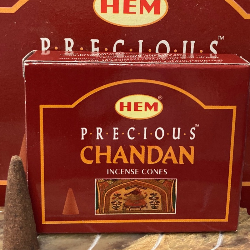 Precious Chandan Incense Cones HEM