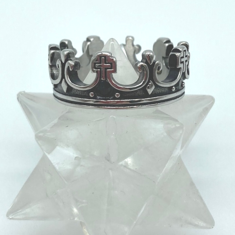 Crown Stainless Steel Ring