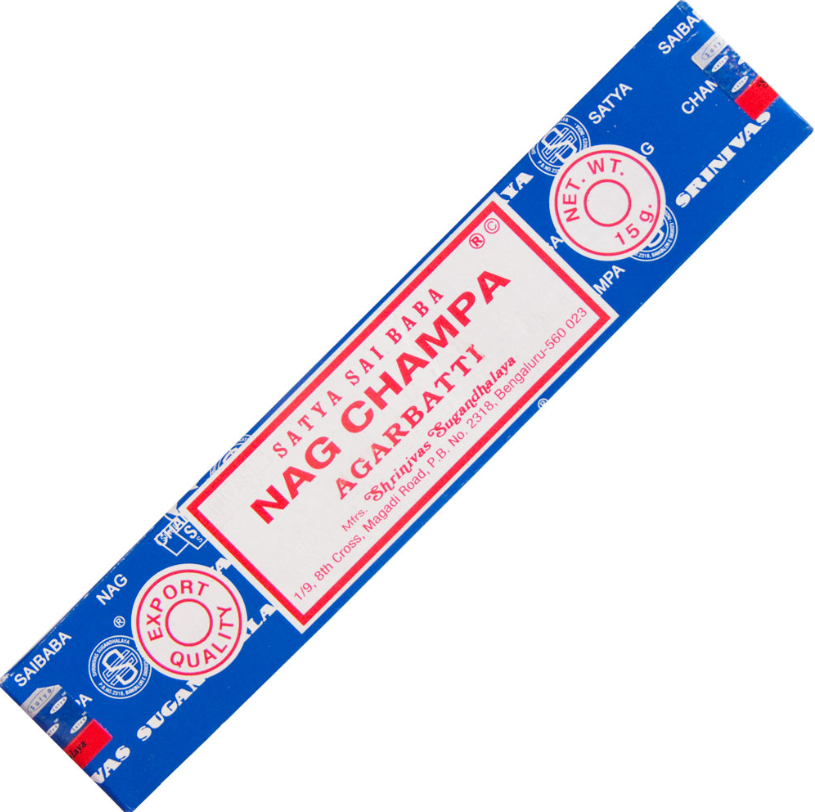 Nag Champa Satya Incense 10" Sticks 15 per Package
