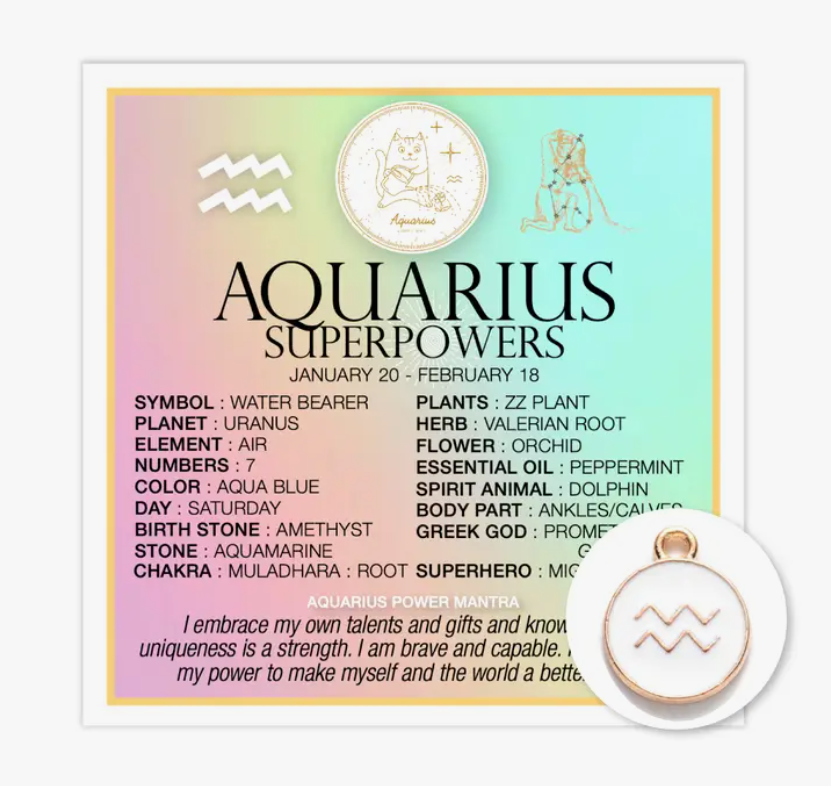 Aquarius Zodiac Charm Superpowers