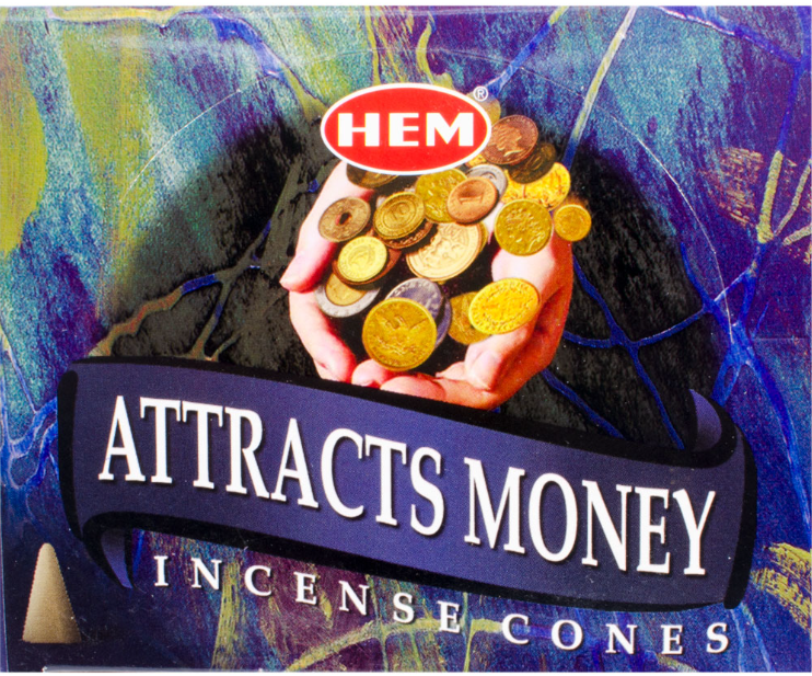 Attracts Money Incense Cones HEM