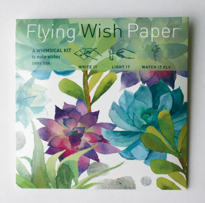 Cactus Garden Flying Wish Papers - Write it, Light it, Watch It Fly!