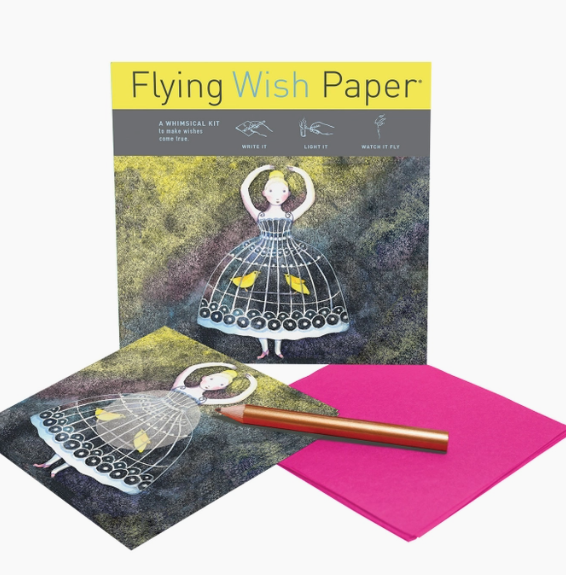 Birdcage Ballerina Flying Wish Papers - Write it, Light it, Watch It Fly!