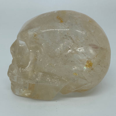 Clear Quartz w/Hematoid Skull 2.75"