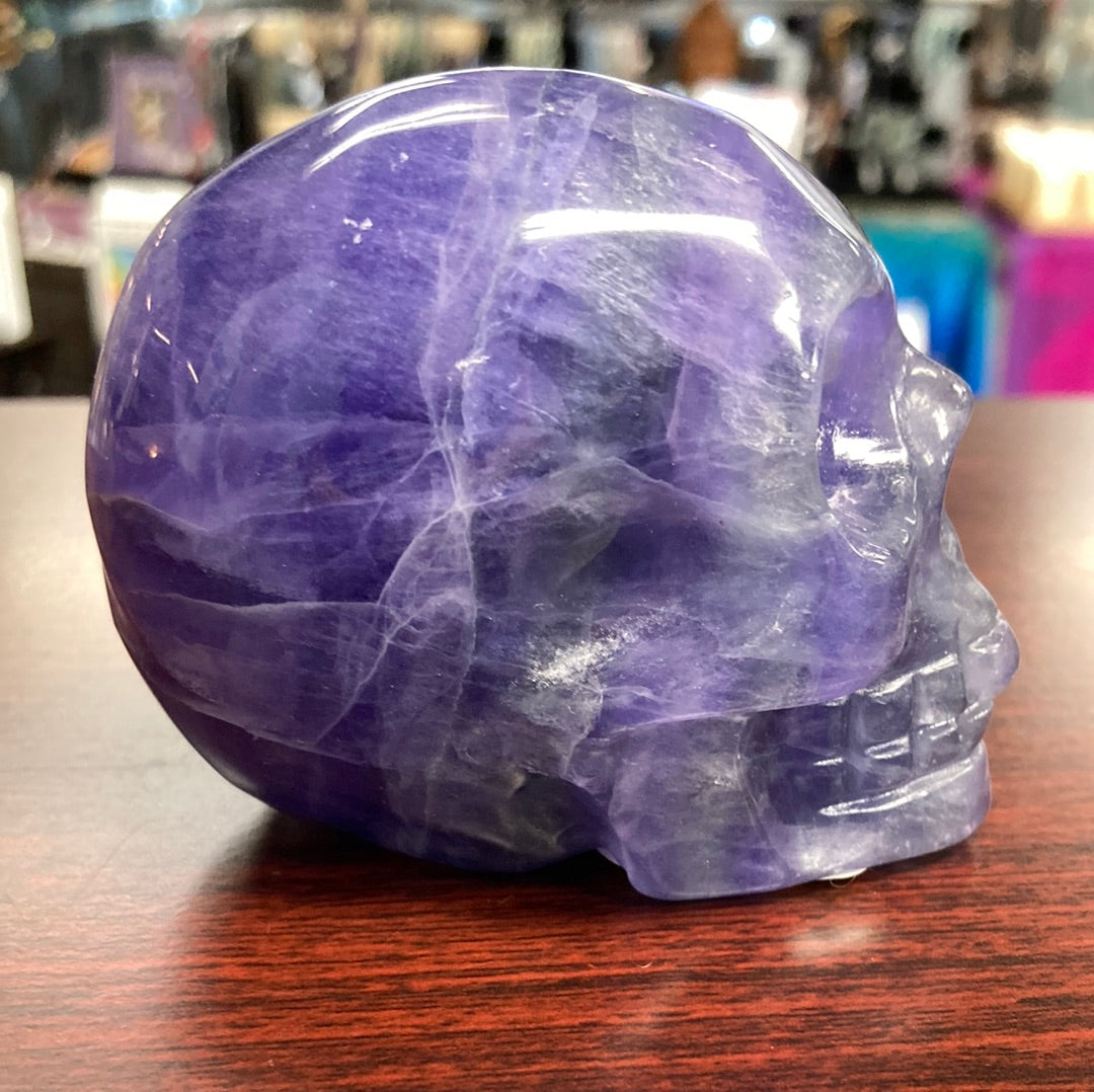 Fluorite Carved Crystal Skull