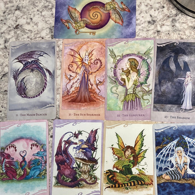 For the Love of Dragons: Oracle Deck & Book Set by Angi Sullins & Amy Brown