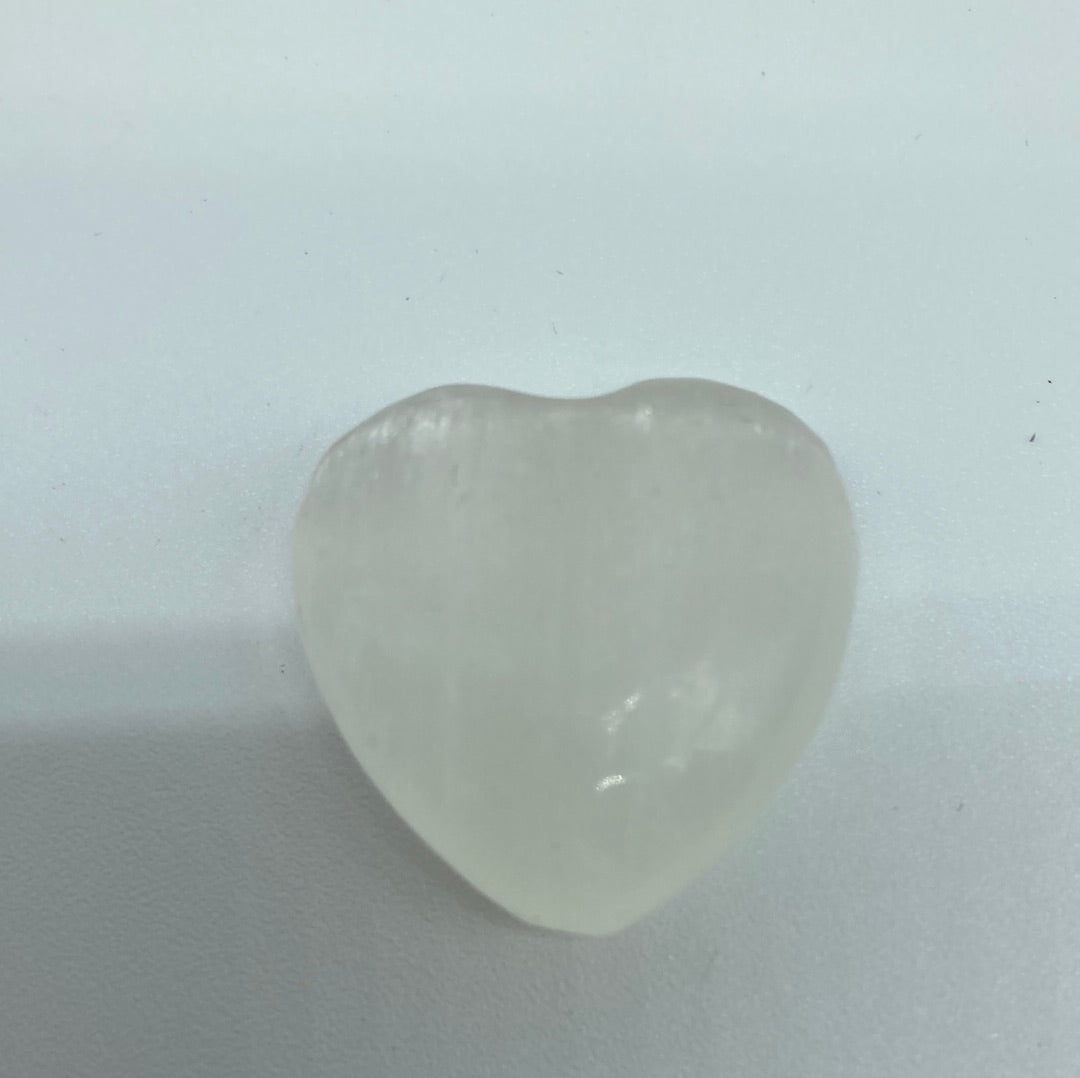 Selenite Heart (approx 1.1")