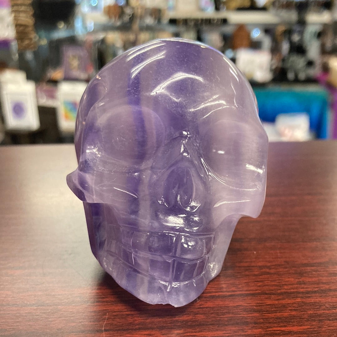 Carved Skull Natural Crystal