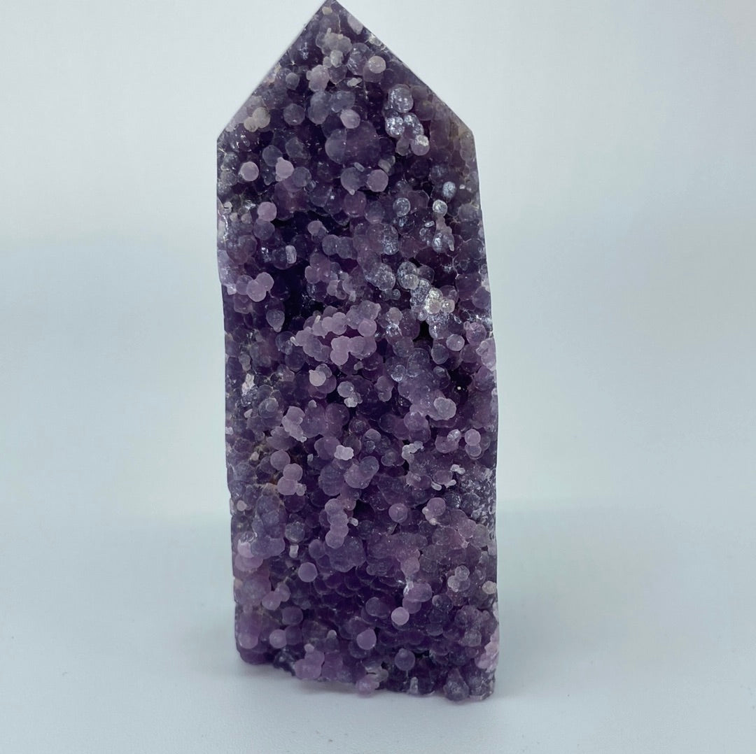 Grape Agate Tower 4"H