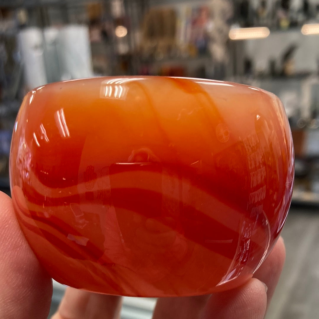 Carnelian Bowl/ Votive Holder 2"