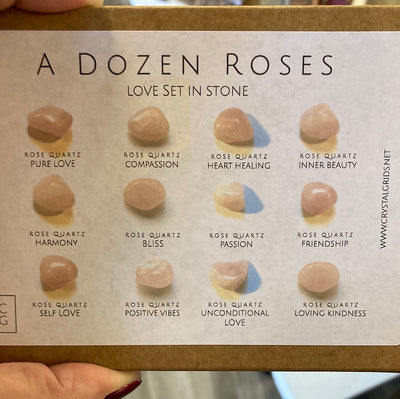 "A Dozen Roses "12 Rox Box (Crystals in a Box)