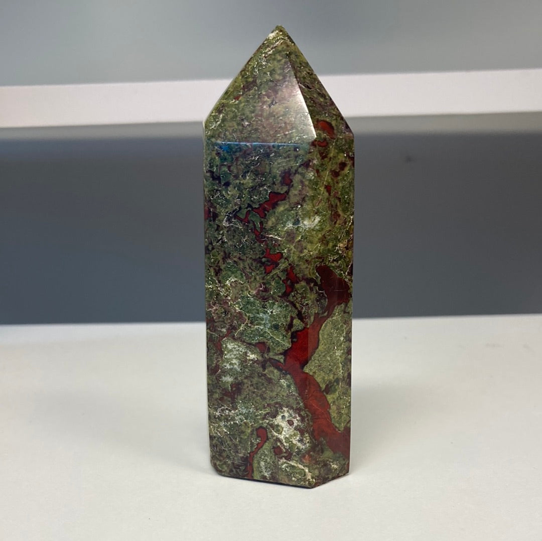 Dragon's Blood Jasper Tower 4.25"