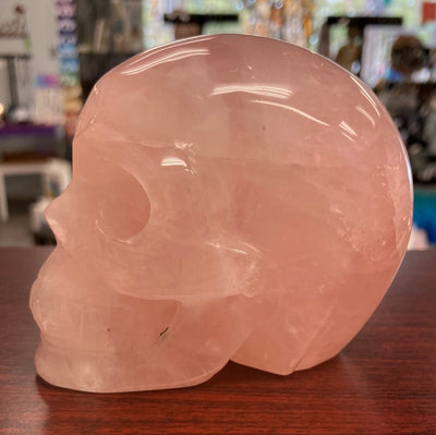 Rose Quartz Skull Large